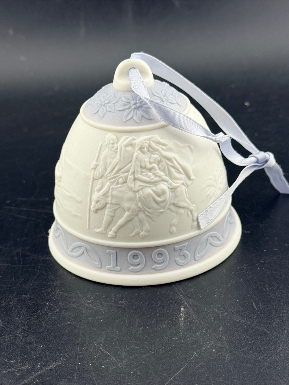 Lladro 1993 Christmas Bell Porcelain Ornament No. 205